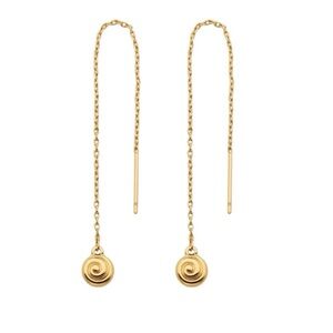 Luv Aj Gold Chain Drop Earrings